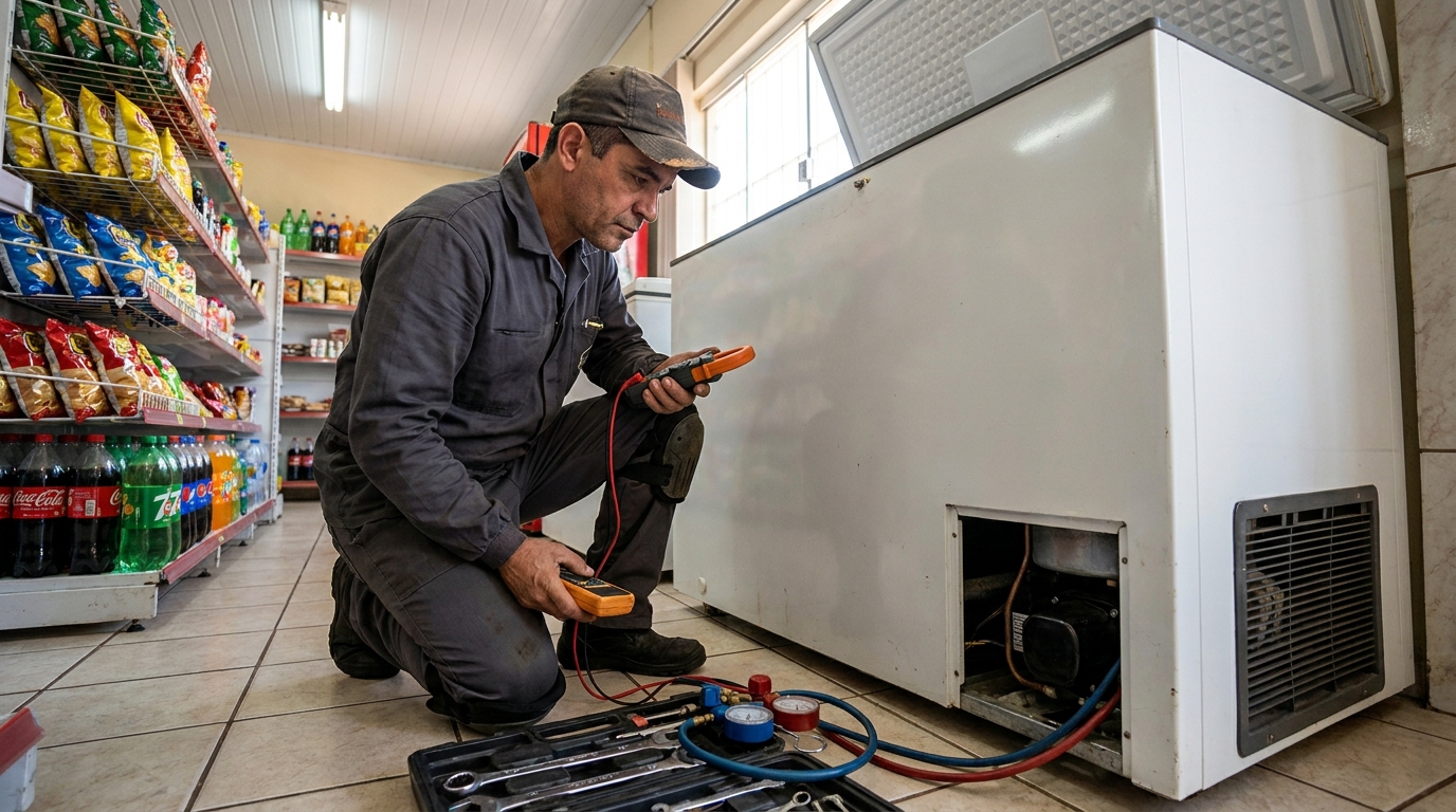 Conserto de placa eletrônica de freezer em Uberlândia‑MG